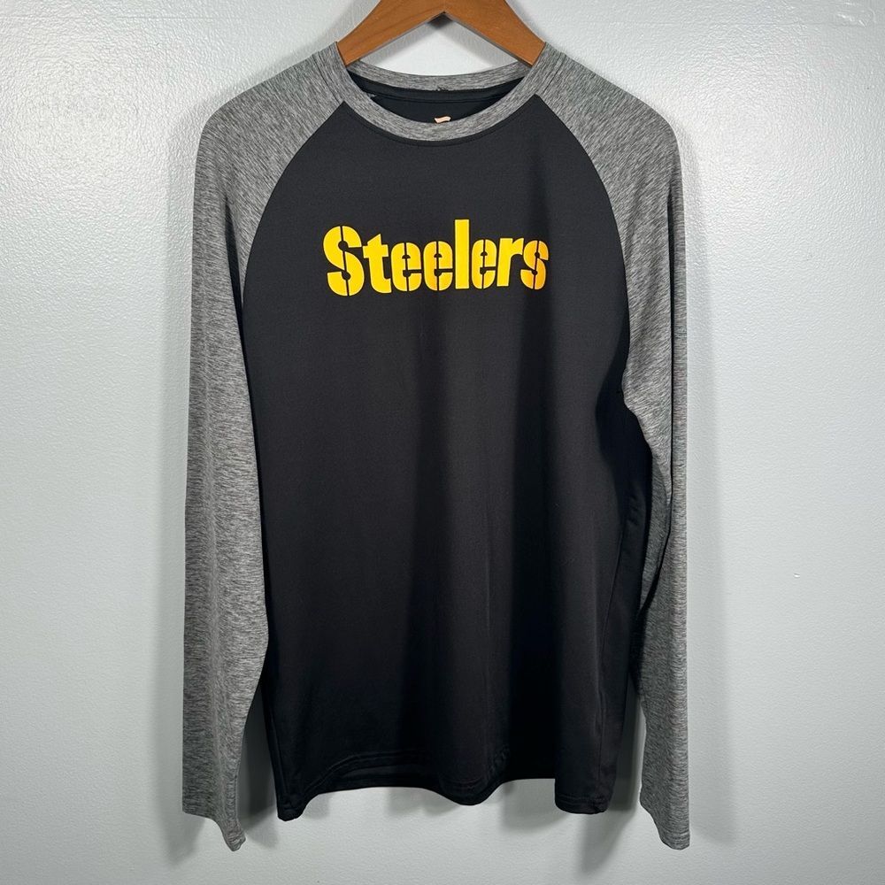 Fanatics Men’s Pittsburgh Steelers Long Sleeve Football Tee Size Medium Casual
